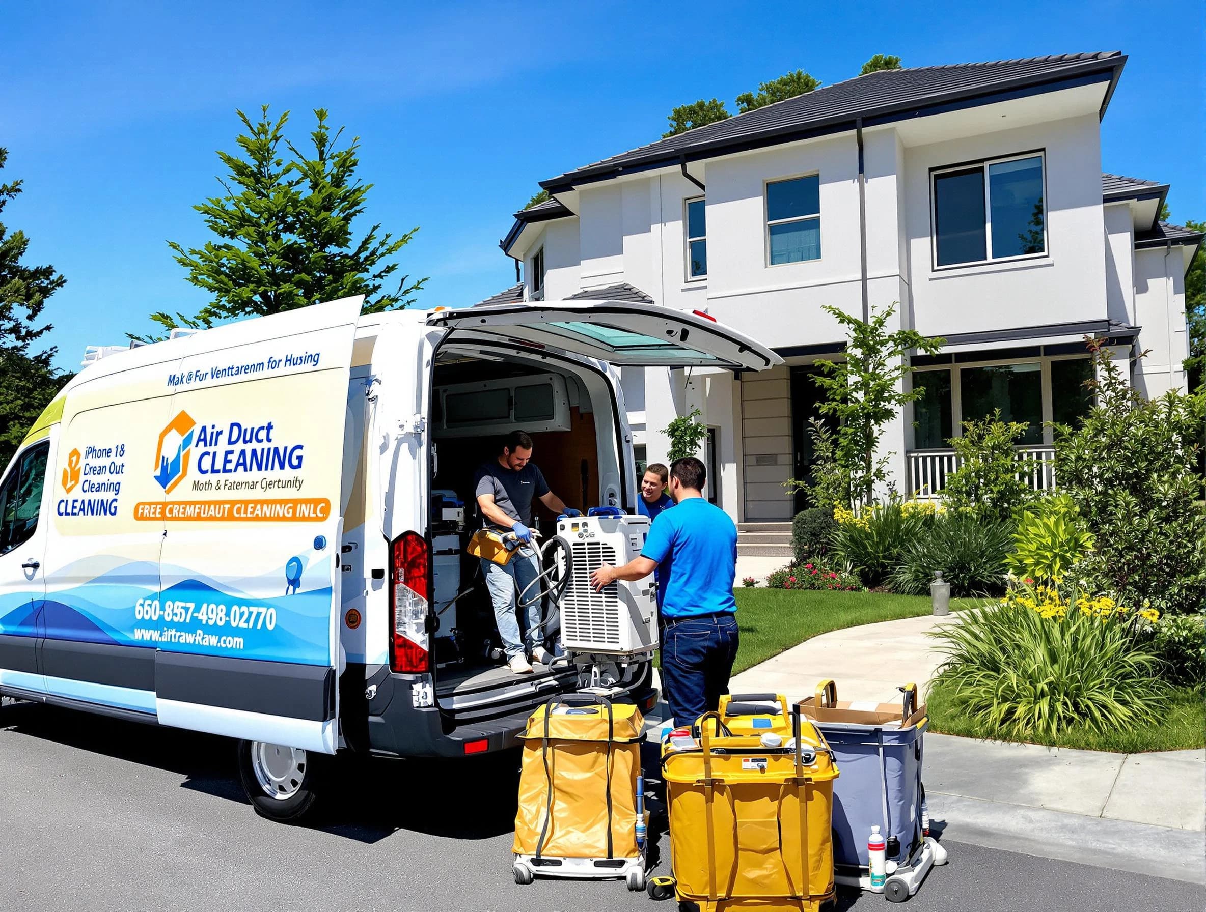 Andover Air Duct Cleaning technician performing professional air duct cleaning in Andover