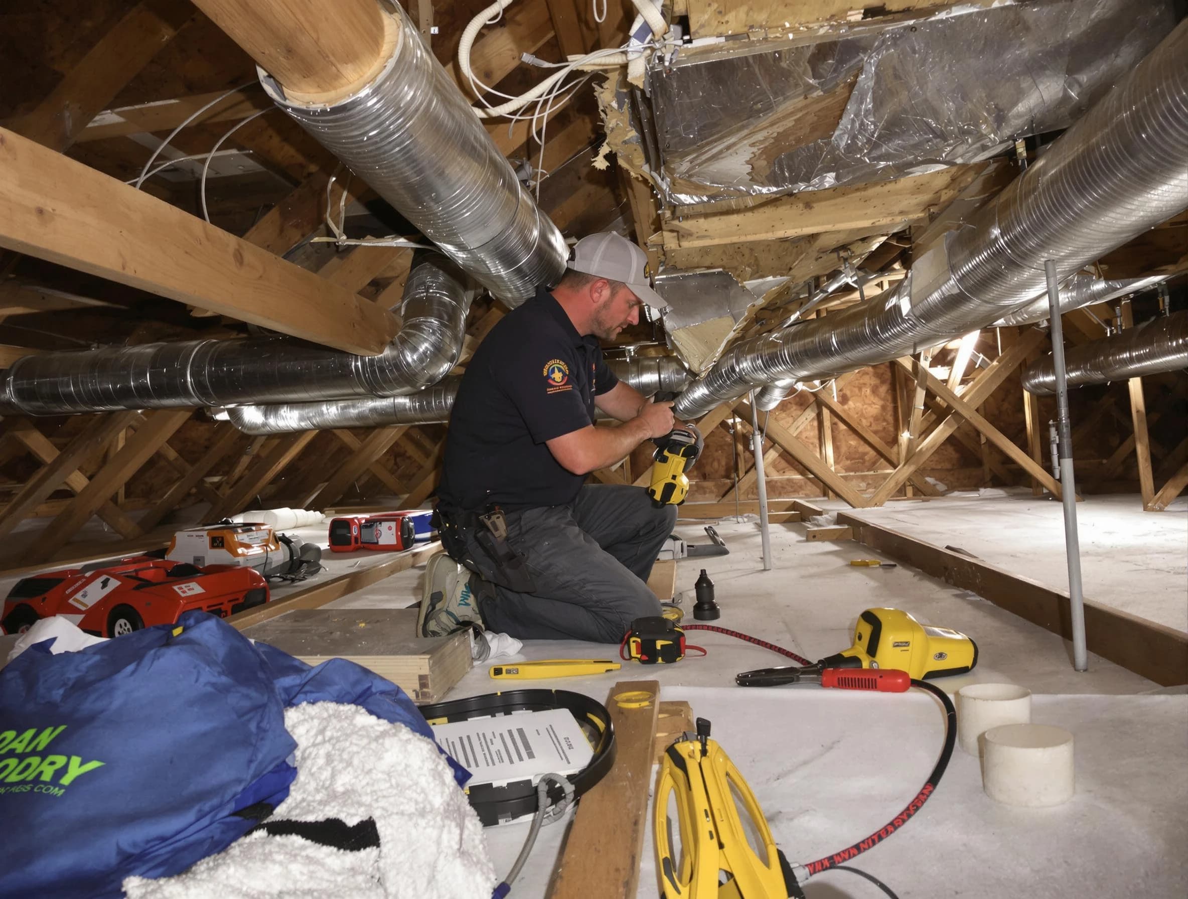 Professional air duct repair by Andover Air Duct Cleaning in Andover