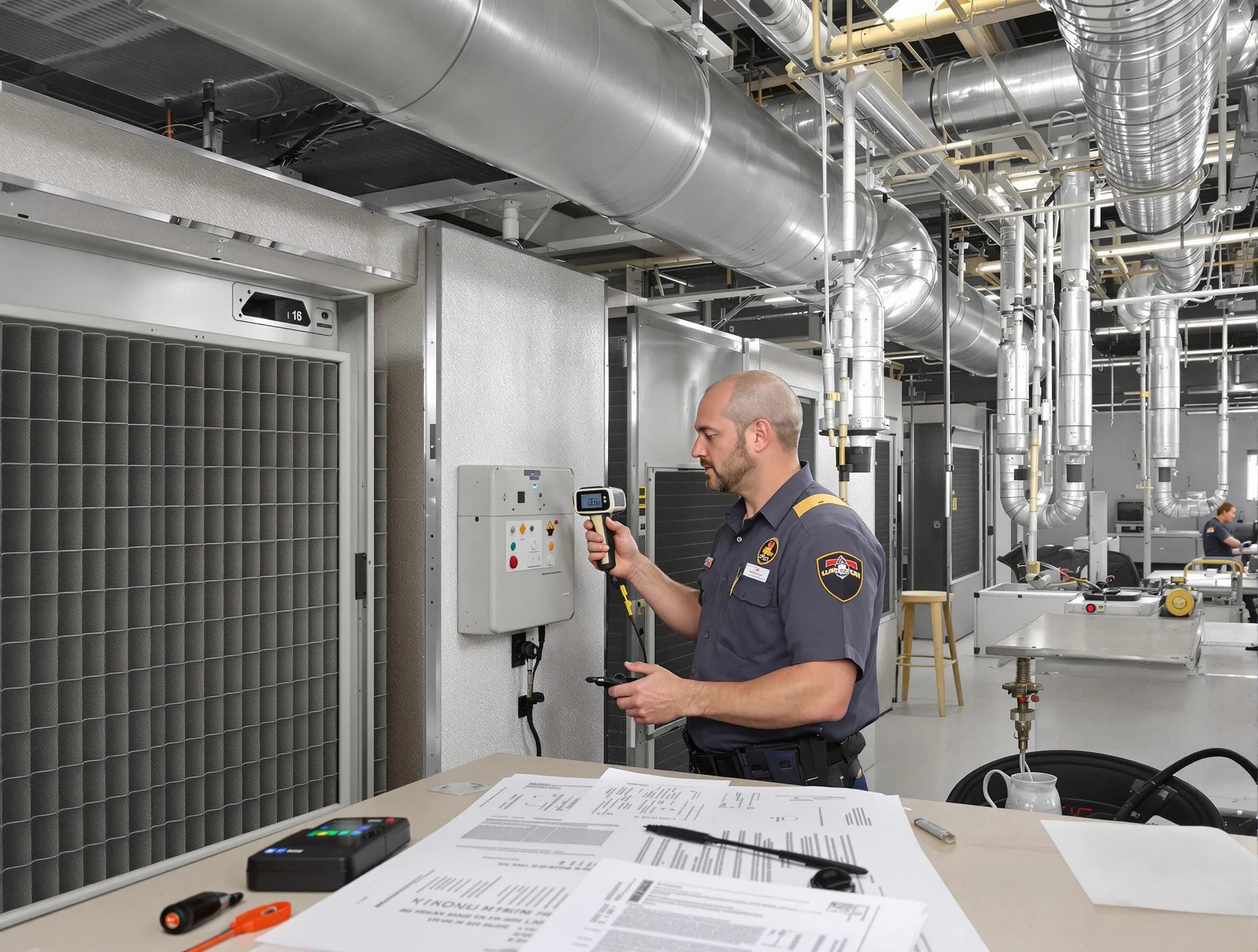 Professional filter system inspection by Andover Air Duct Cleaning in Andover