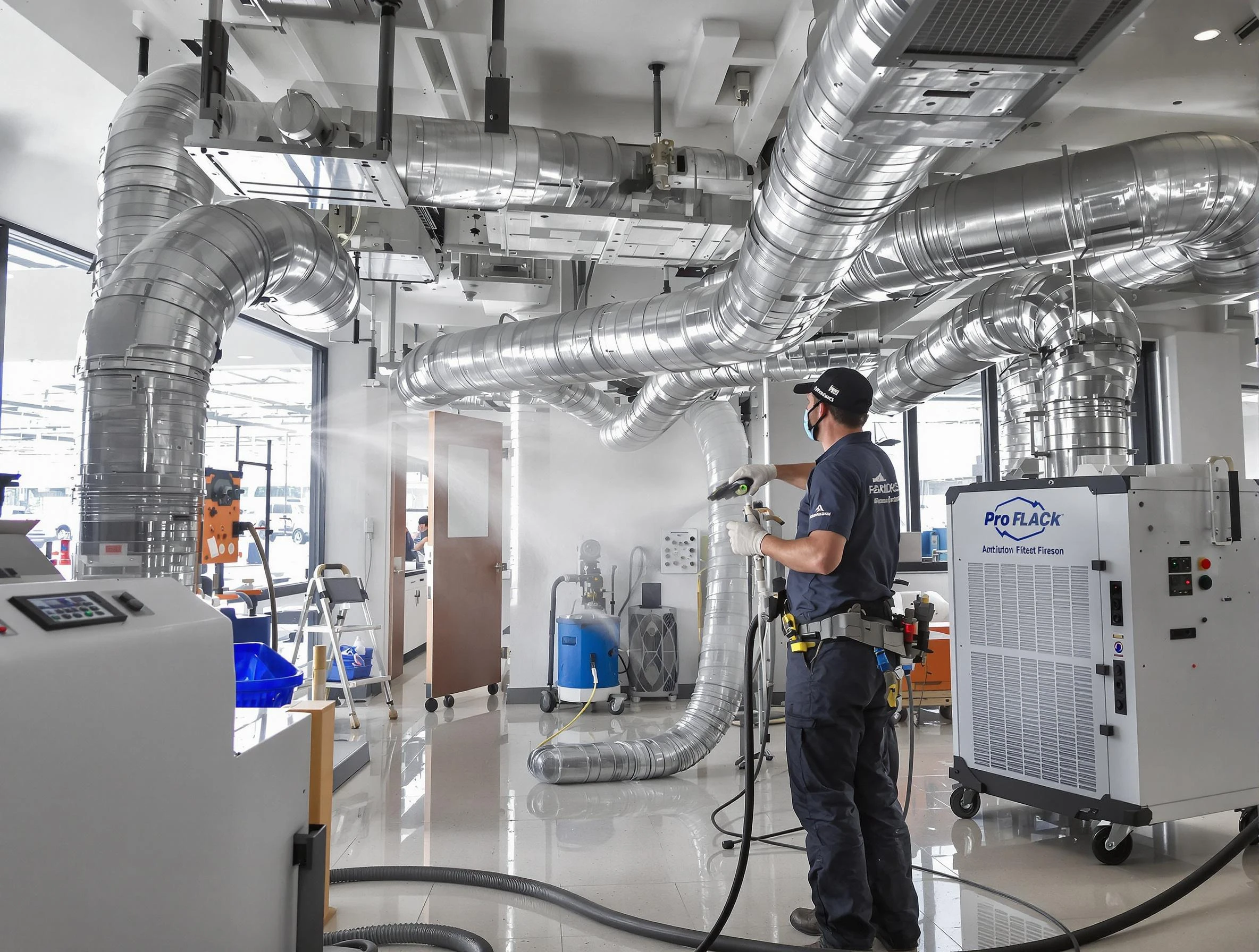 Negative Pressure Air Duct Cleaning in Andover