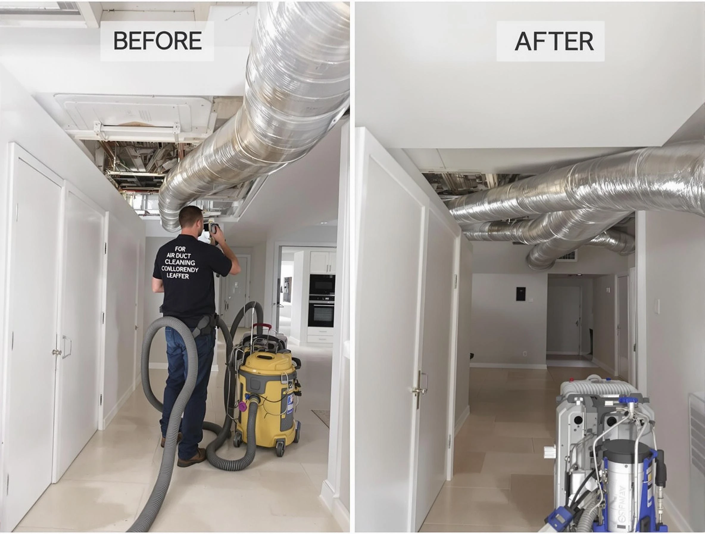 Andover Air Duct Cleaning professional performing thorough air duct cleaning in Andover