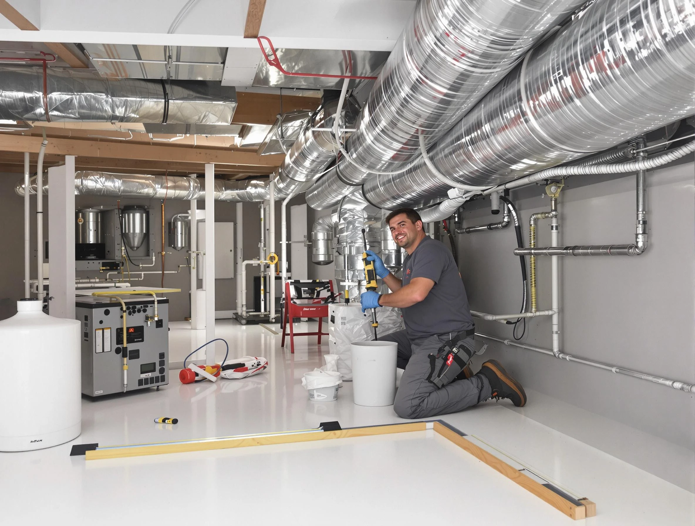 Professional duct sealing service by Andover Air Duct Cleaning in Andover