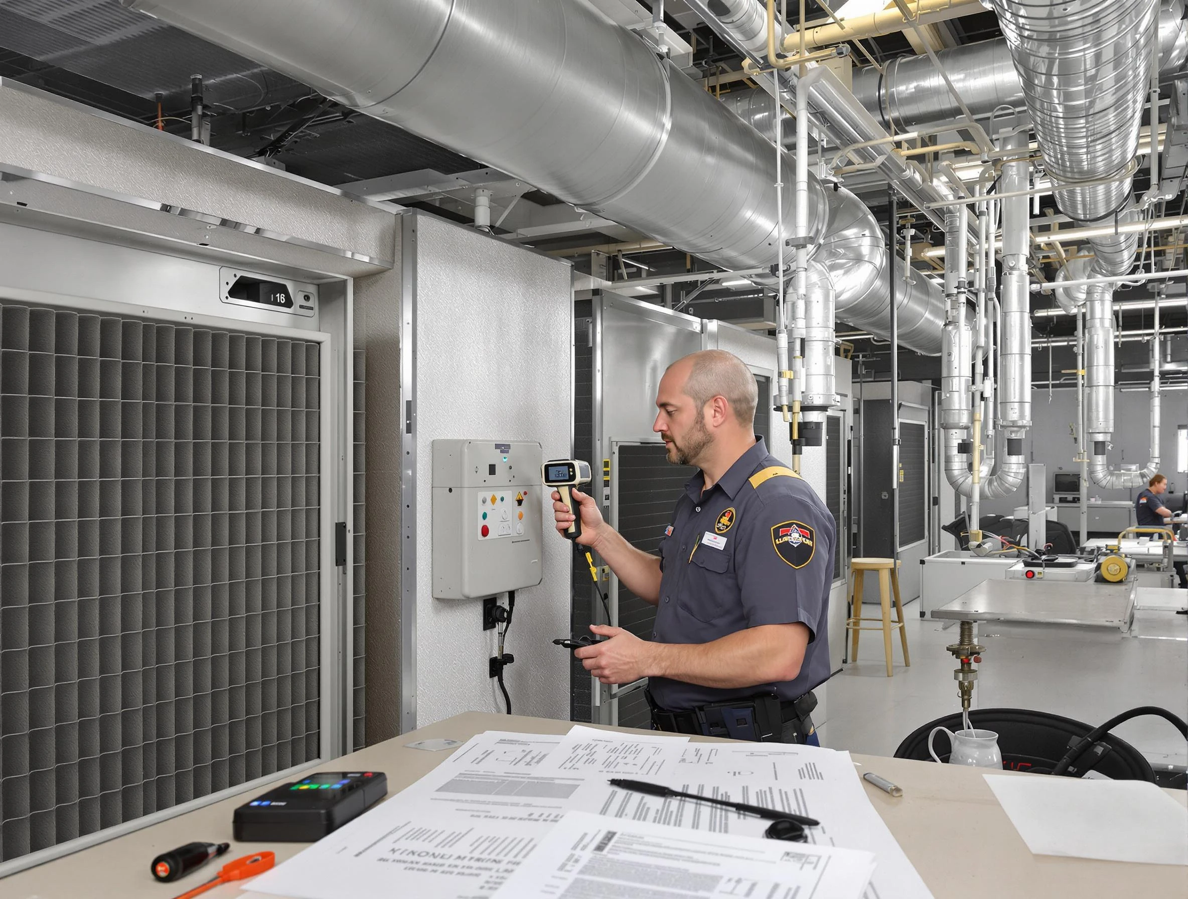 Professional filter system inspection by Andover Air Duct Cleaning in Andover